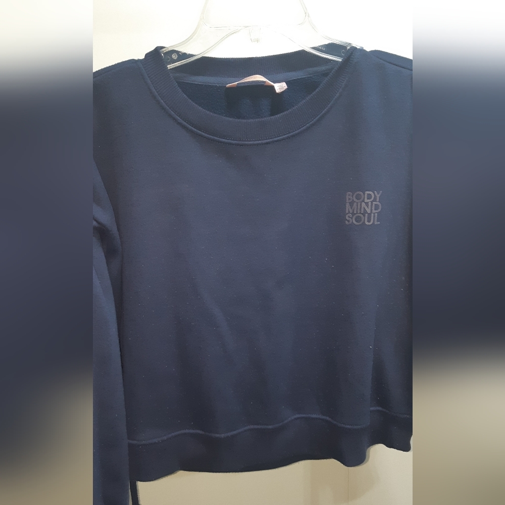 5/$25.00 Two PieceLa Vie En Rose Navy Blue  Sweatshirt(med)& Sweatpant(s)  Set
